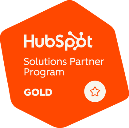 Badge HubSpot Solutions Partner Program, niveau Gold